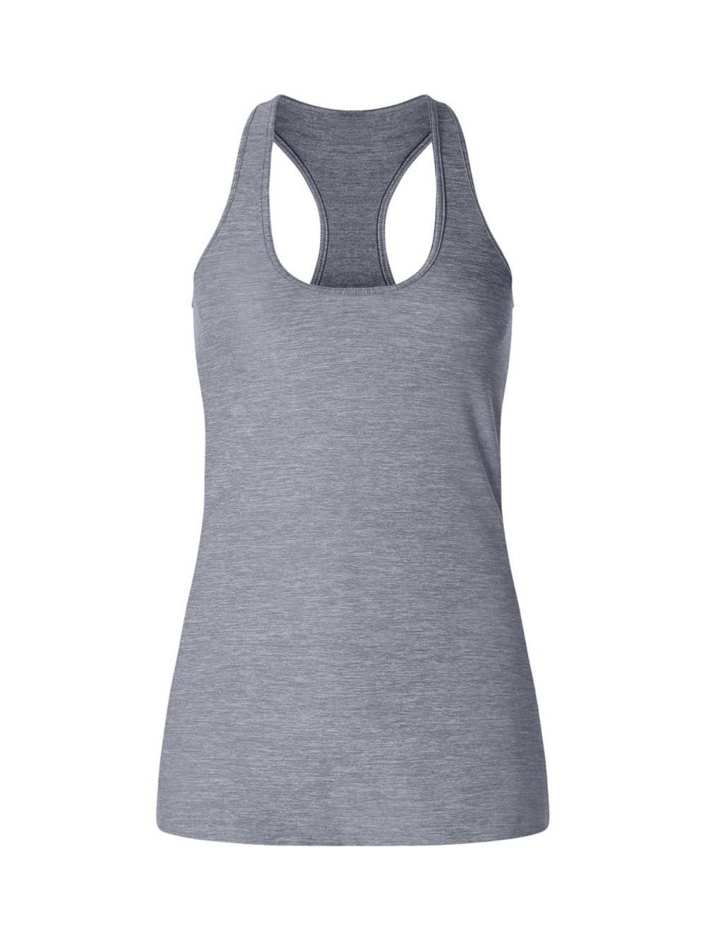 Lululemon Cool Racerback - Heathered Slate Grey Athletic Tank Top